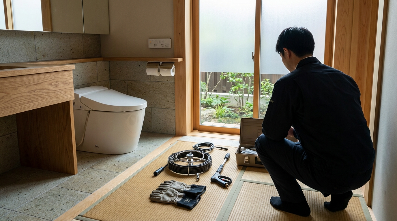 備前市でのトイレつまり修理修理料金に関する画像