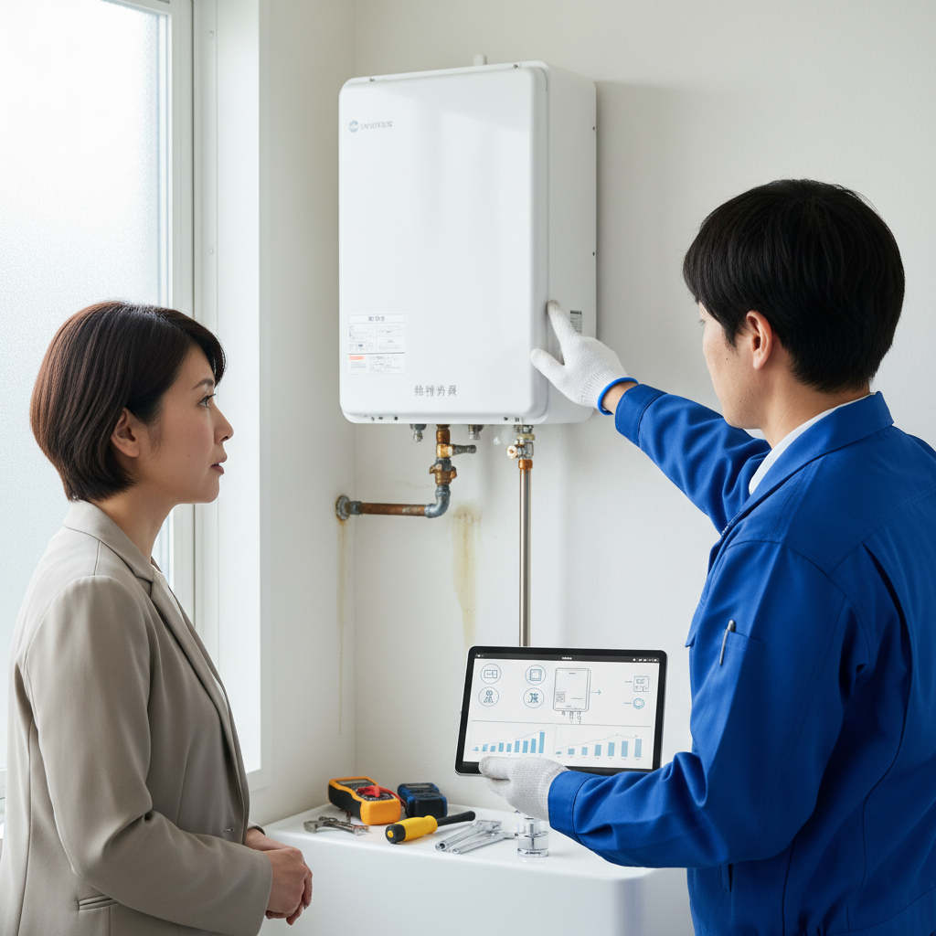 給湯器の故障・水漏れ修理と交換の判断基準に関する画像