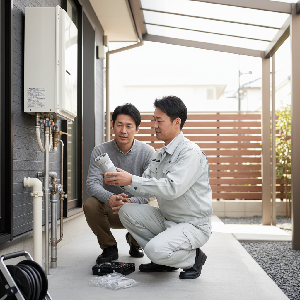 給湯器の中和器交換はどこに頼むべきかに関する画像