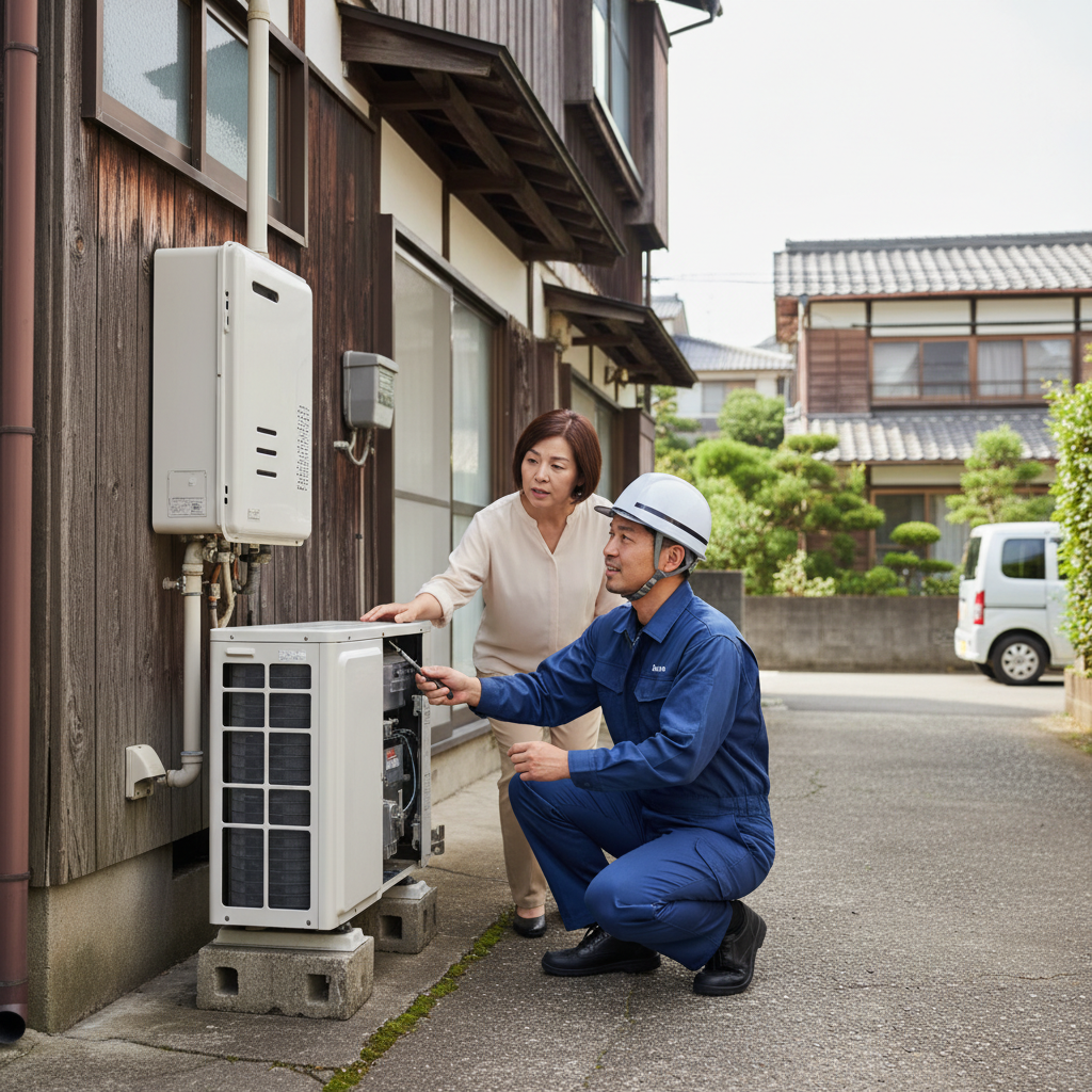 灯油ボイラーの修理業者と対応エリアに関する画像
