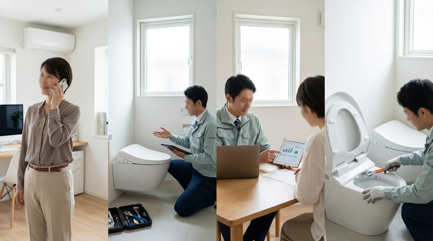 ご依頼から修理完了までの流れに関する画像