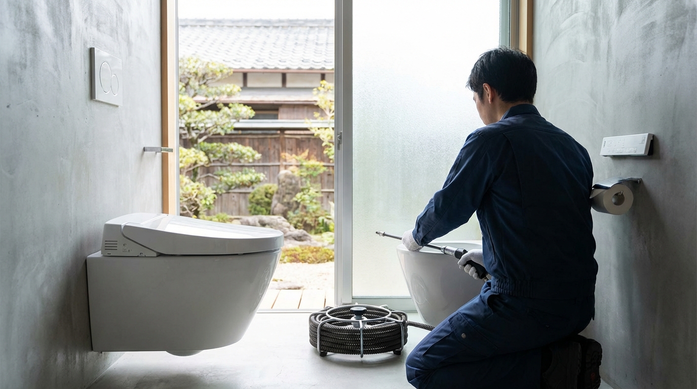 瀬戸内市でのトイレつまり修理修理料金に関する画像