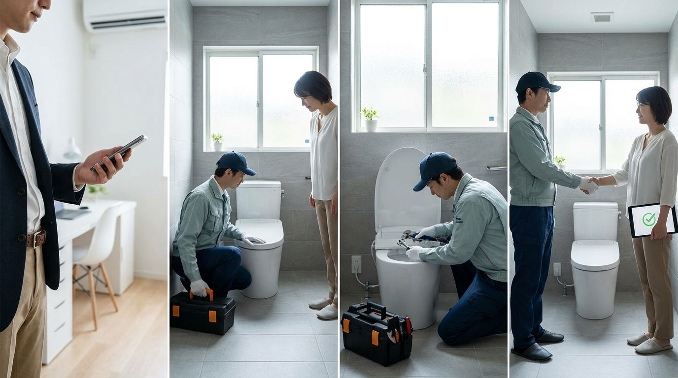 ご依頼から修理完了までの流れに関する画像