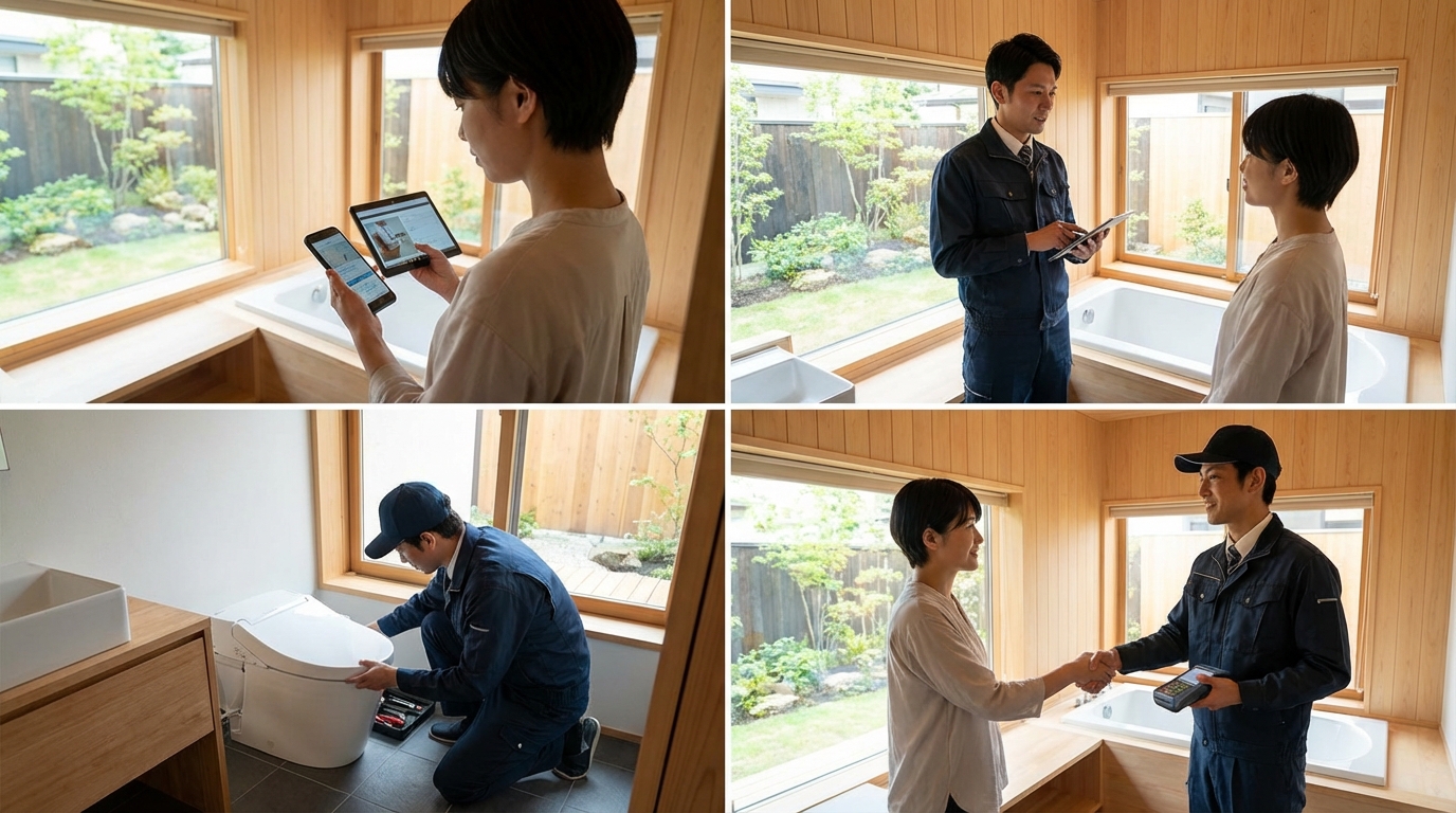 ご依頼から修理完了までの流れに関する画像