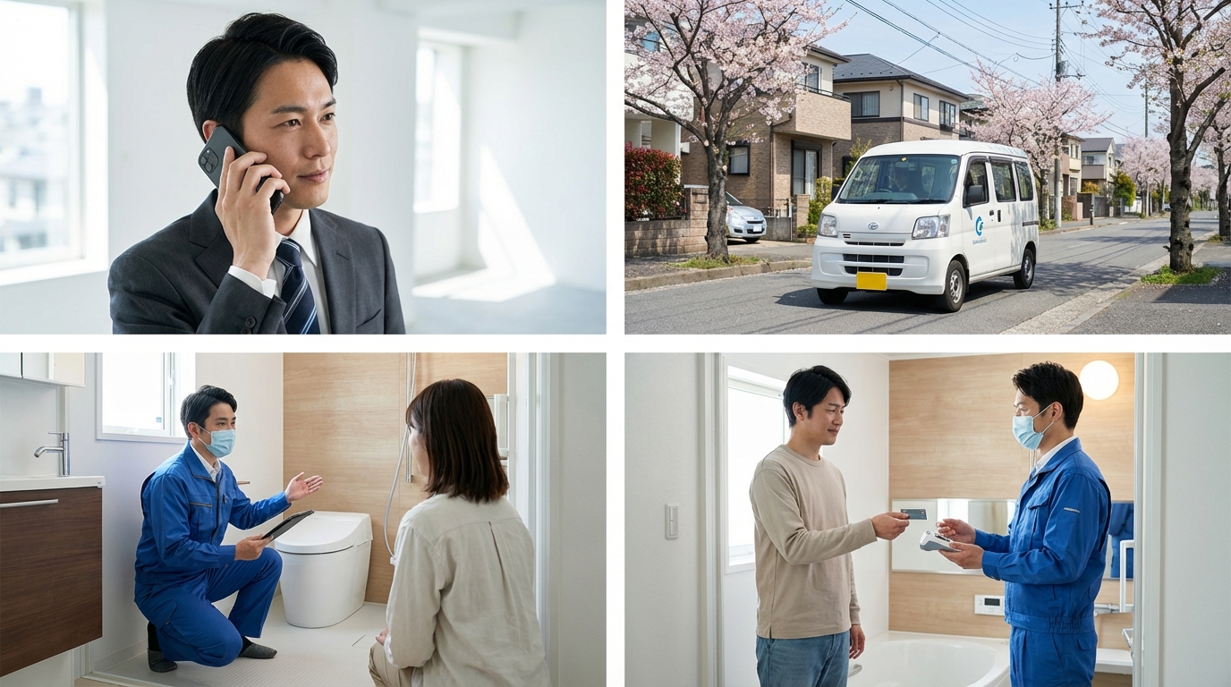 ご依頼から修理完了までの流れに関する画像