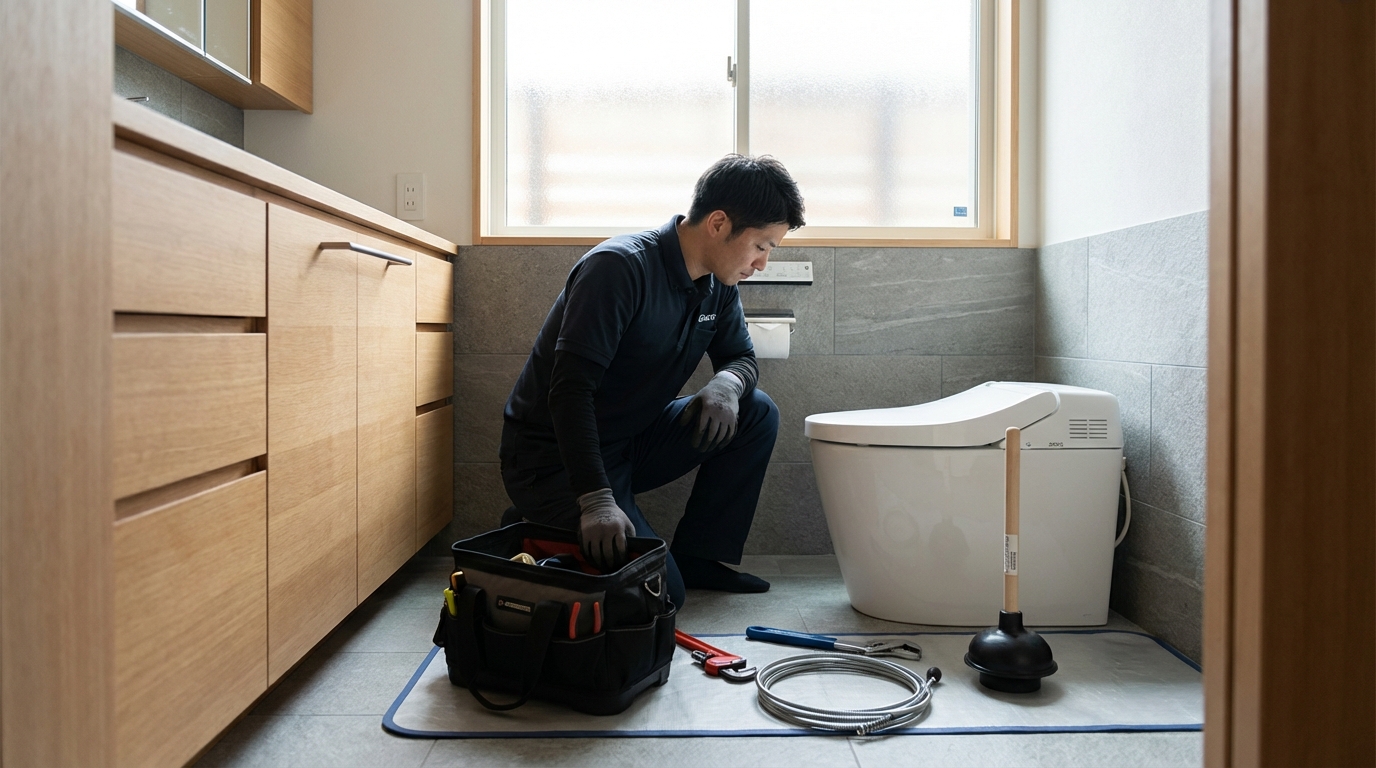 赤磐市でのトイレつまり修理修理料金に関する画像