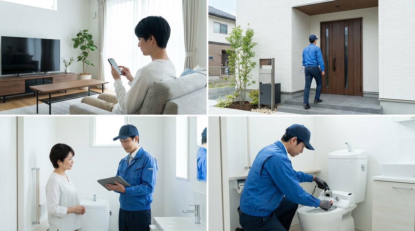 ご依頼から修理完了までの流れに関する画像