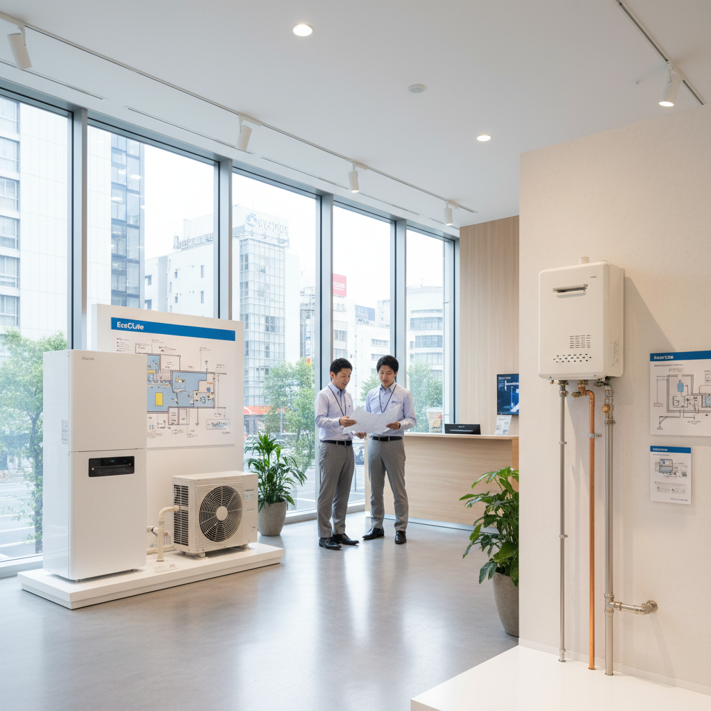 大問屋 エコキュートとガス給湯器の取り扱いに関する画像