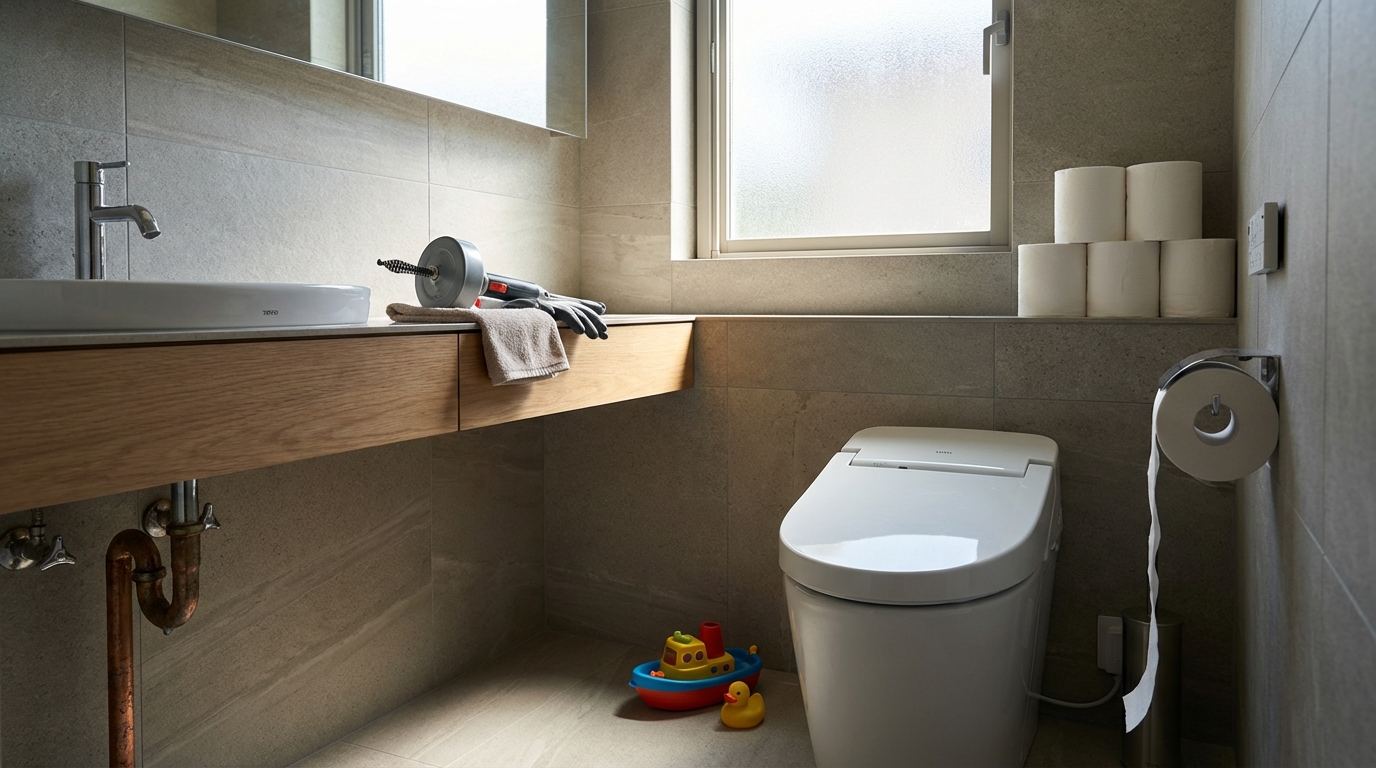 九戸村で最も多いトイレつまり修理のご相談内容に関する画像