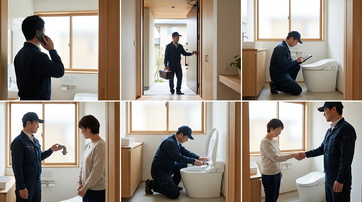 ご依頼から修理完了までの流れに関する画像