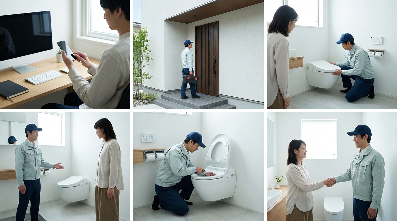 ご依頼から修理完了までの流れに関する画像