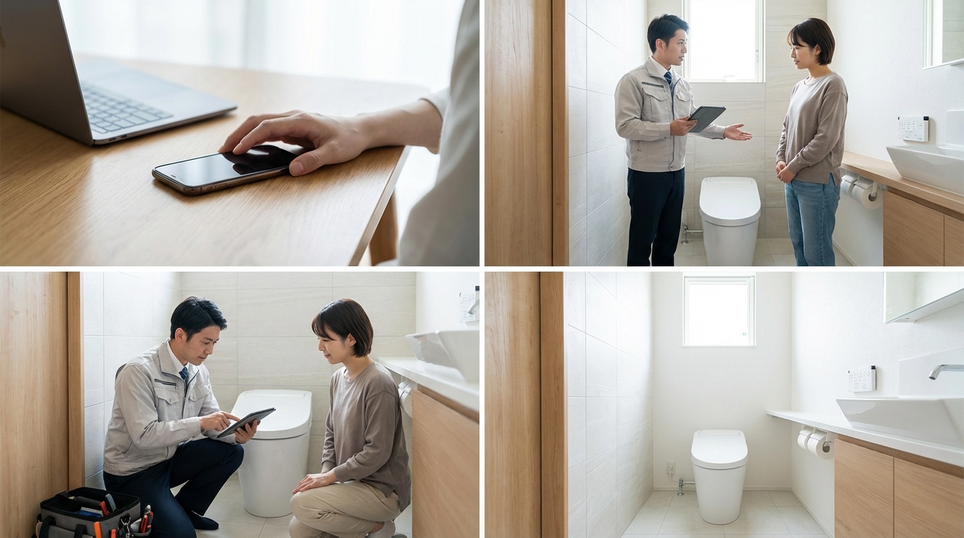 ご依頼から修理完了までの流れに関する画像