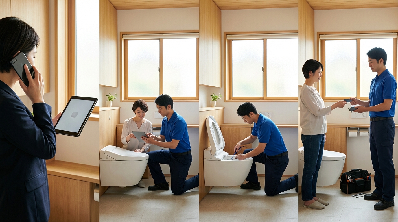 ご依頼から修理完了までの流れに関する画像