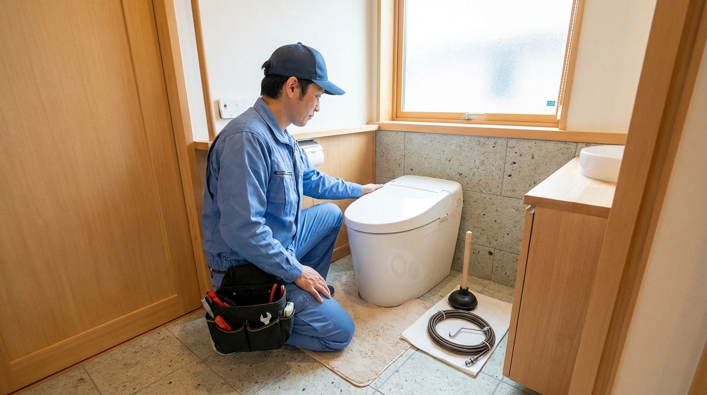 洋野町でのトイレつまり修理修理料金に関する画像