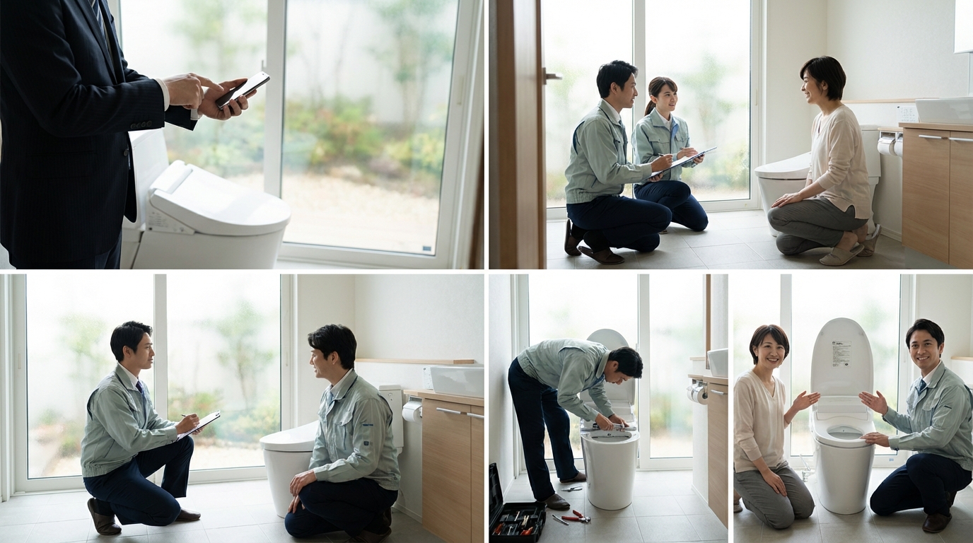 ご依頼から修理完了までの流れに関する画像