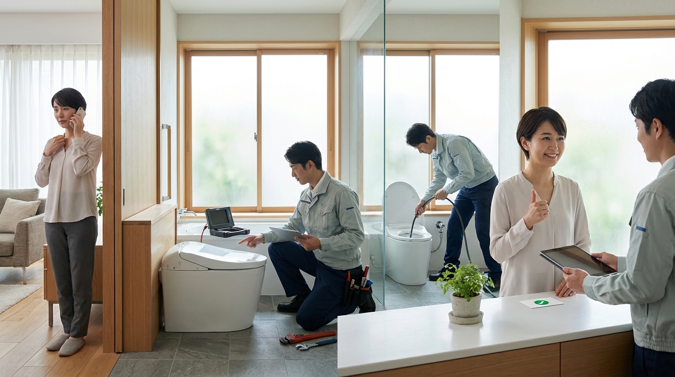 ご依頼から修理完了までの流れに関する画像