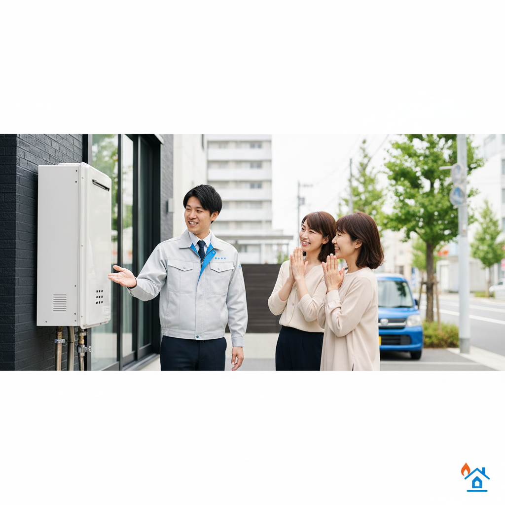 東京ガス給湯器と大田区営業所の対応エリアに関する画像