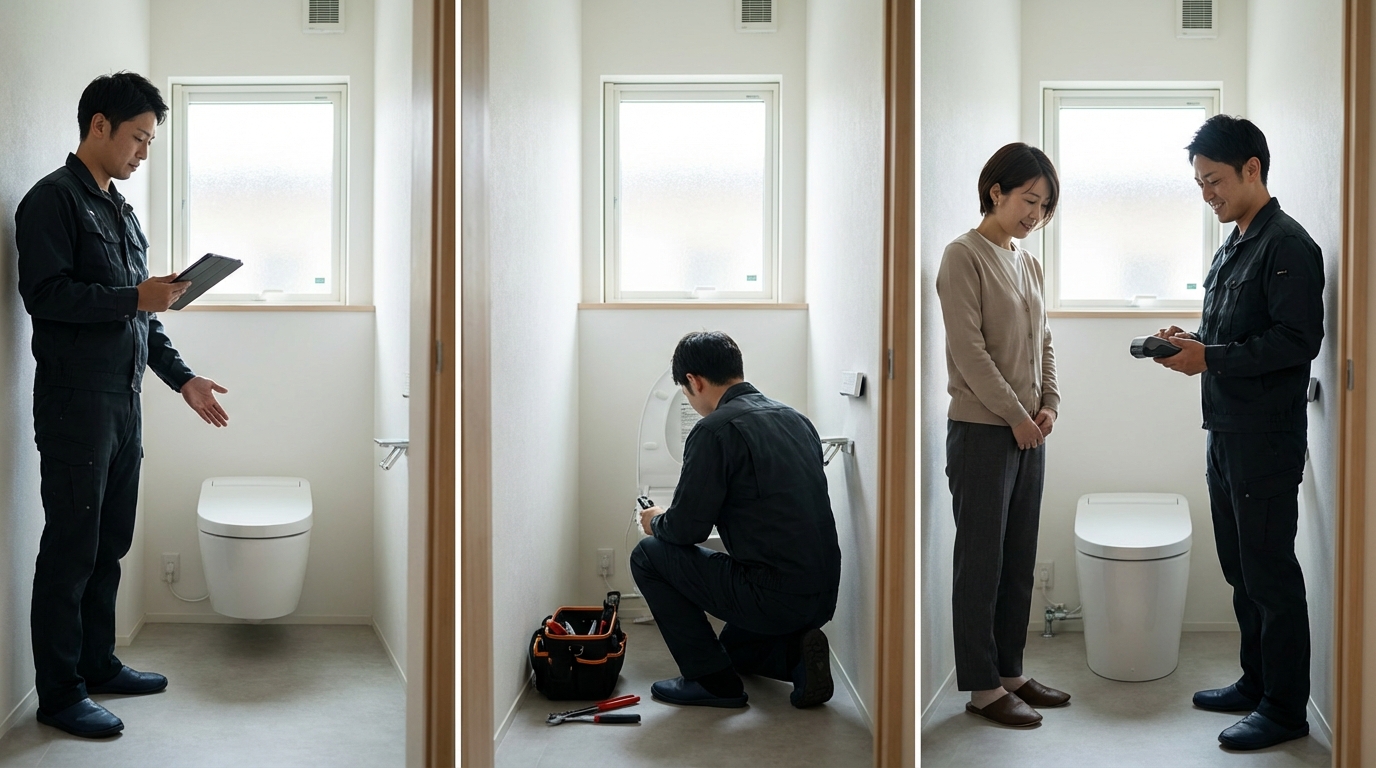 ご依頼から修理完了までの流れに関する画像