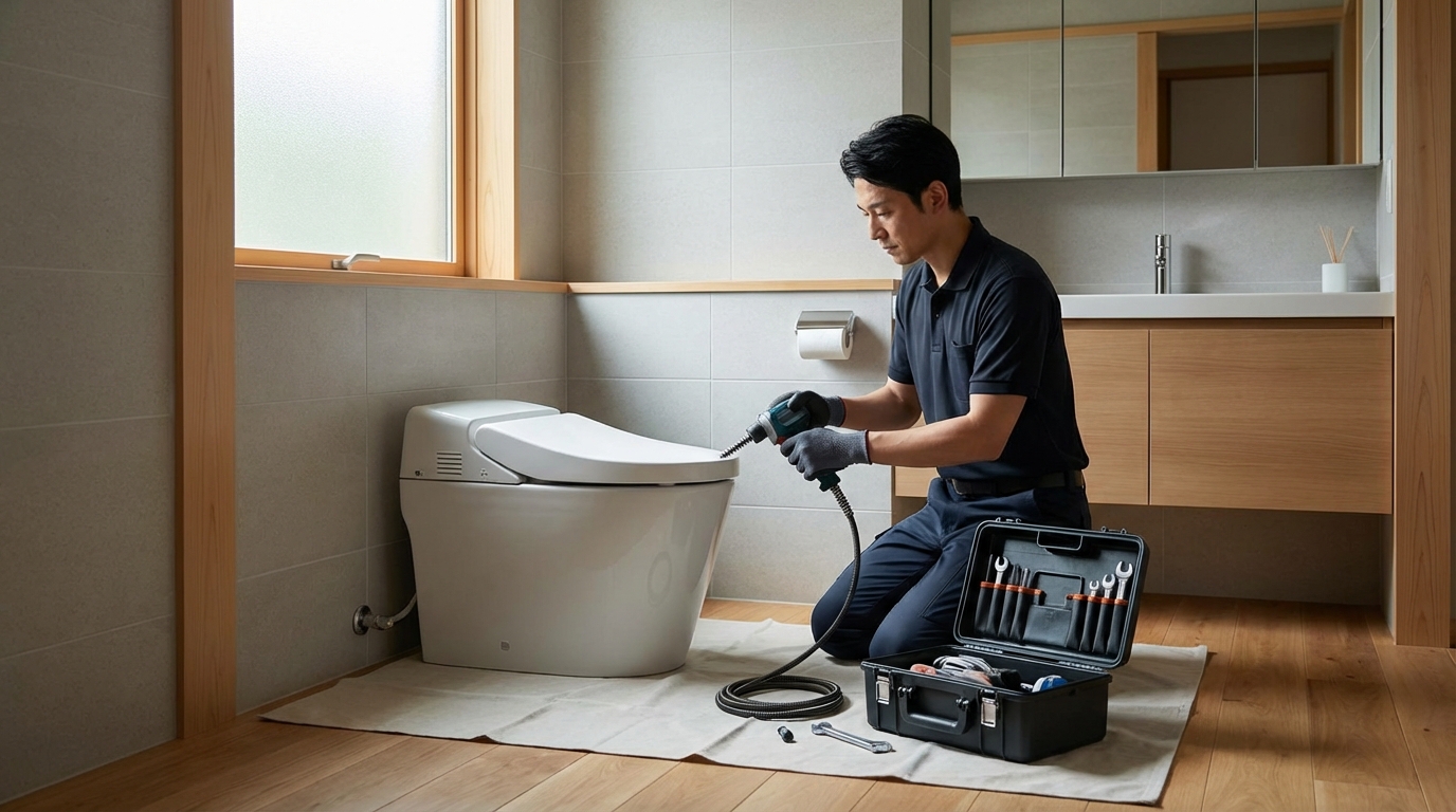 松前町でのトイレつまり修理修理料金に関する画像