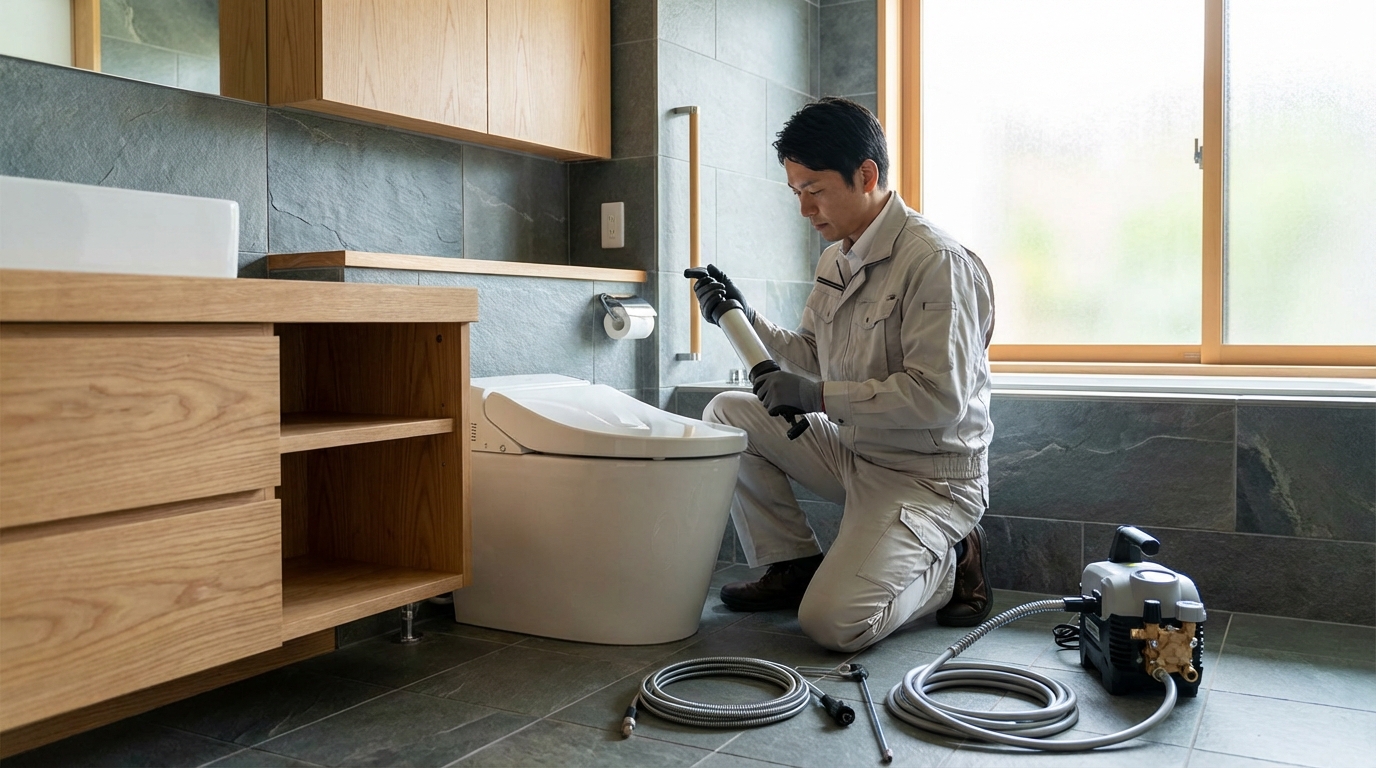 大洲市でのトイレつまり修理修理料金に関する画像