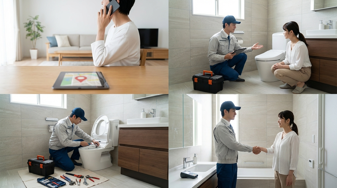 ご依頼から修理完了までの流れに関する画像