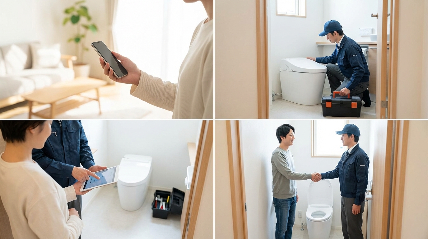 ご依頼から修理完了までの流れに関する画像