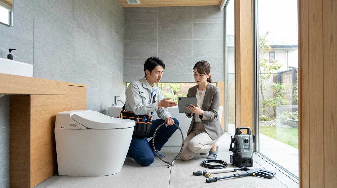 東温市でのトイレつまり修理修理料金に関する画像