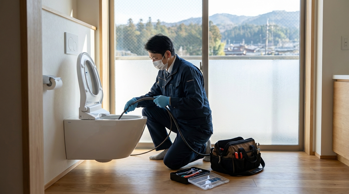 久万高原町でのトイレつまり修理修理料金に関する画像