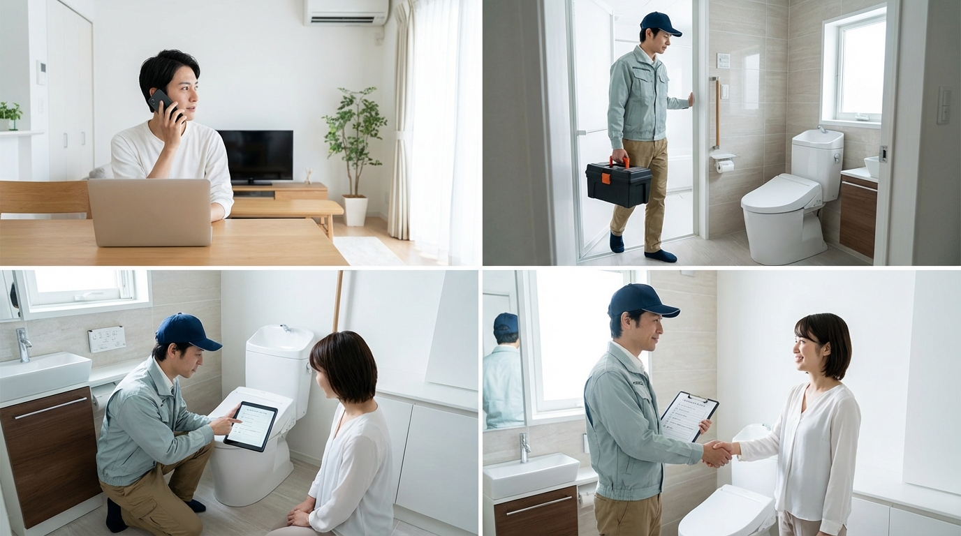 ご依頼から修理完了までの流れに関する画像