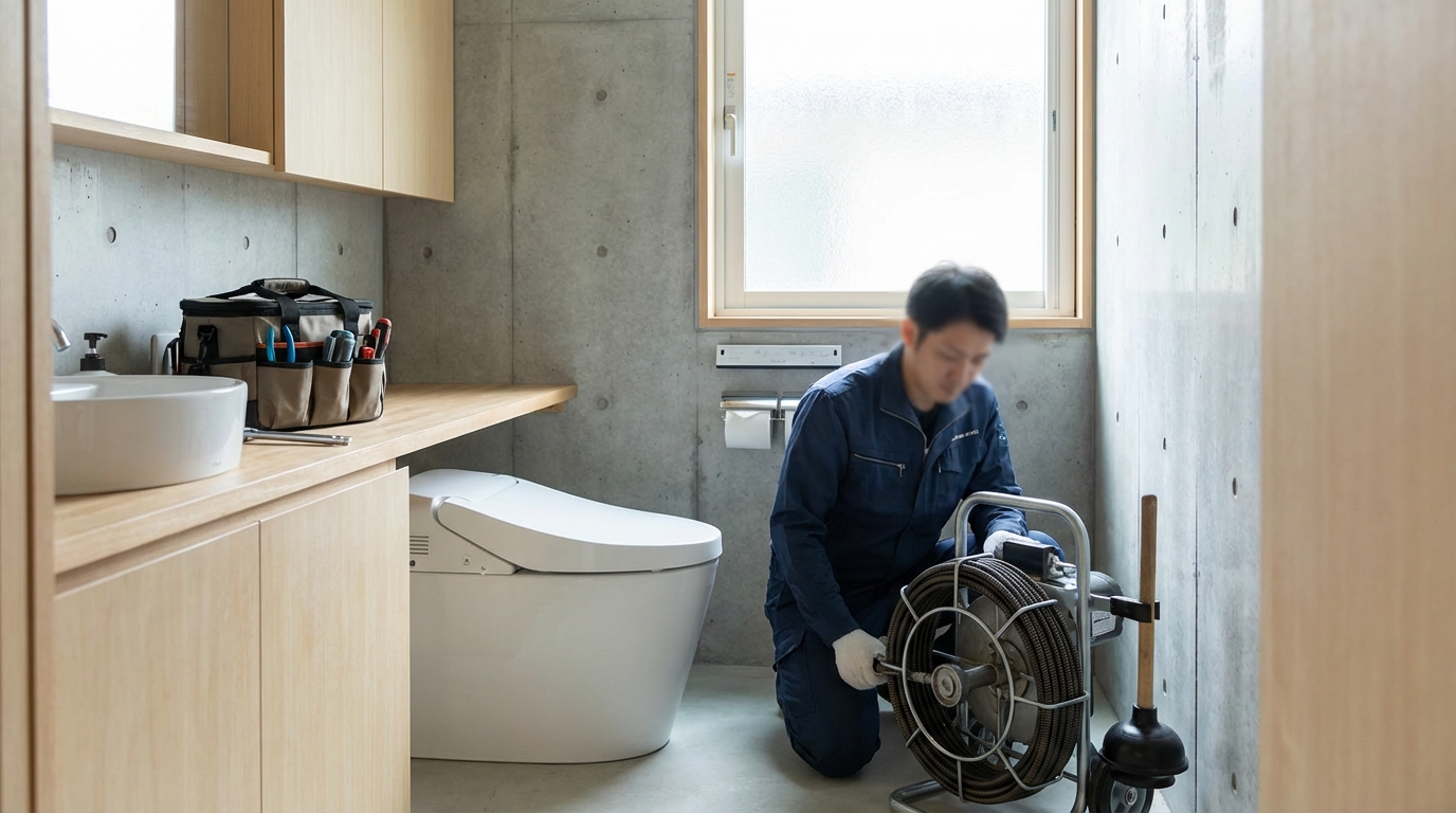 大口町でのトイレつまり修理修理料金に関する画像