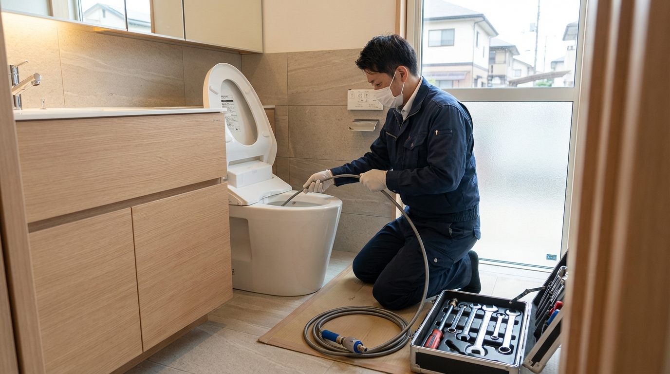 東栄町でのトイレつまり修理修理料金に関する画像