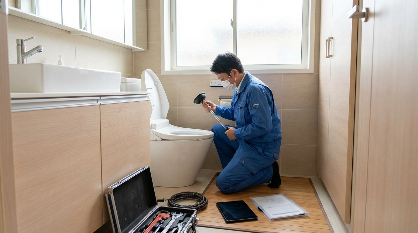 豊根村でのトイレつまり修理修理料金に関する画像