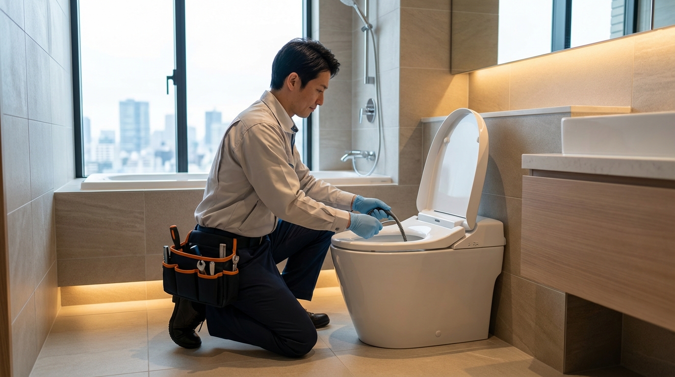 名古屋市西区で最も多いトイレつまり修理のご相談内容に関する画像