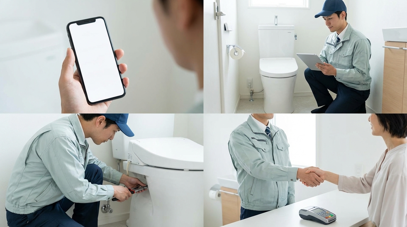 ご依頼から修理完了までの流れに関する画像