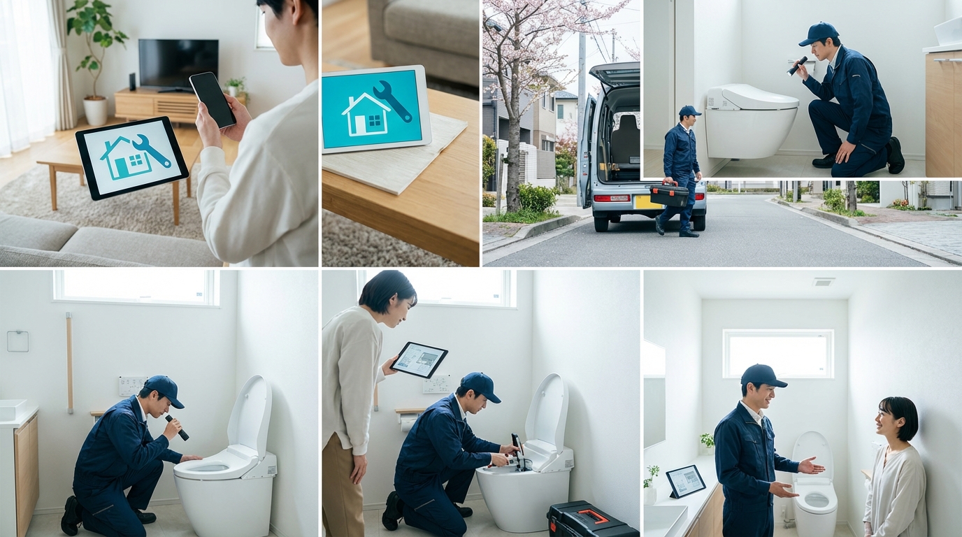 ご依頼から修理完了までの流れに関する画像