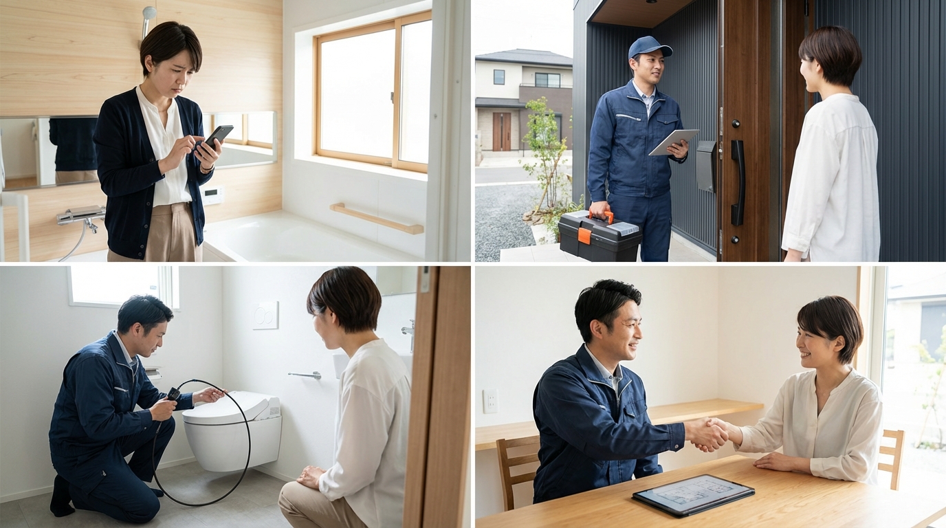 ご依頼から修理完了までの流れに関する画像