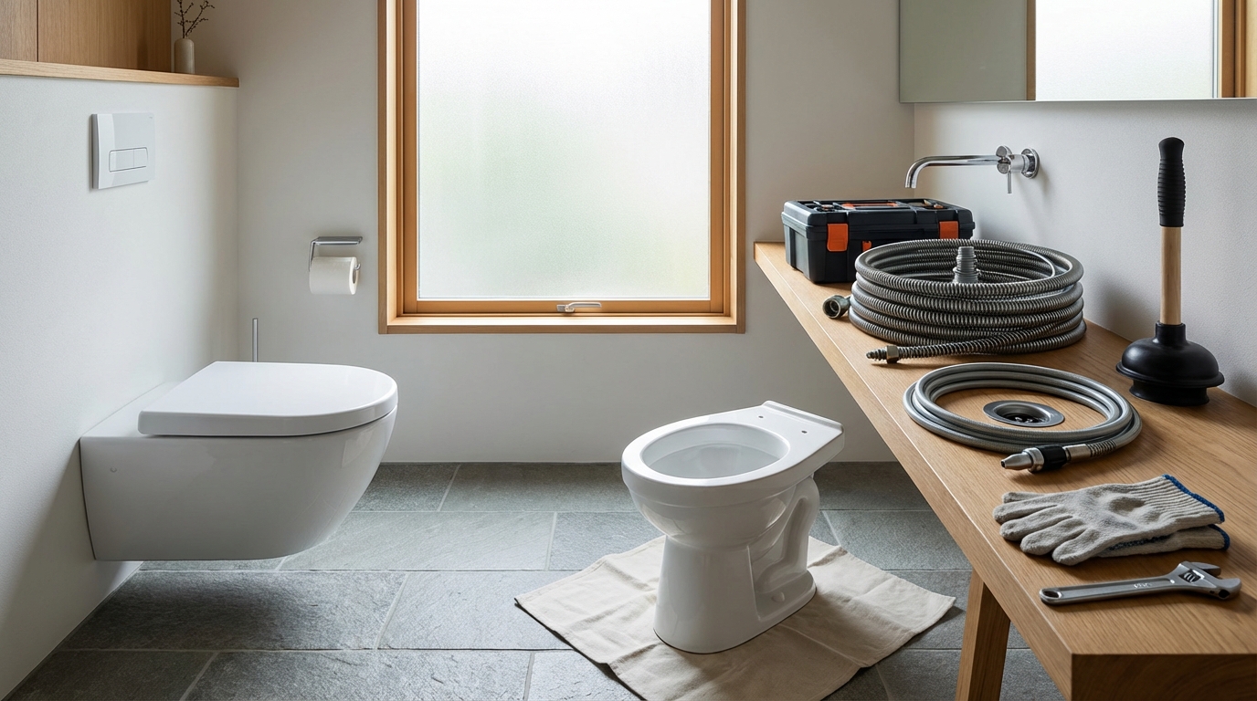 名古屋市緑区でのトイレつまり修理修理料金に関する画像