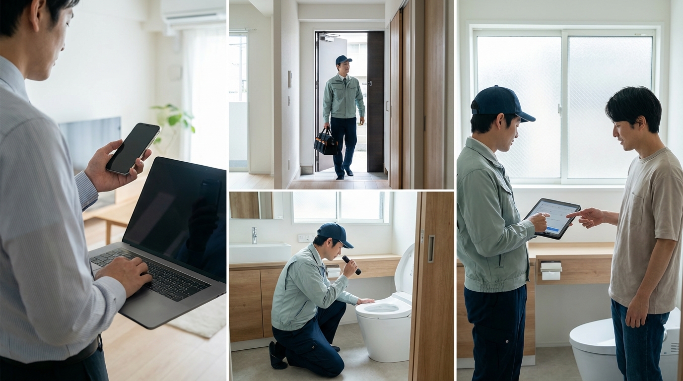 ご依頼から修理完了までの流れに関する画像