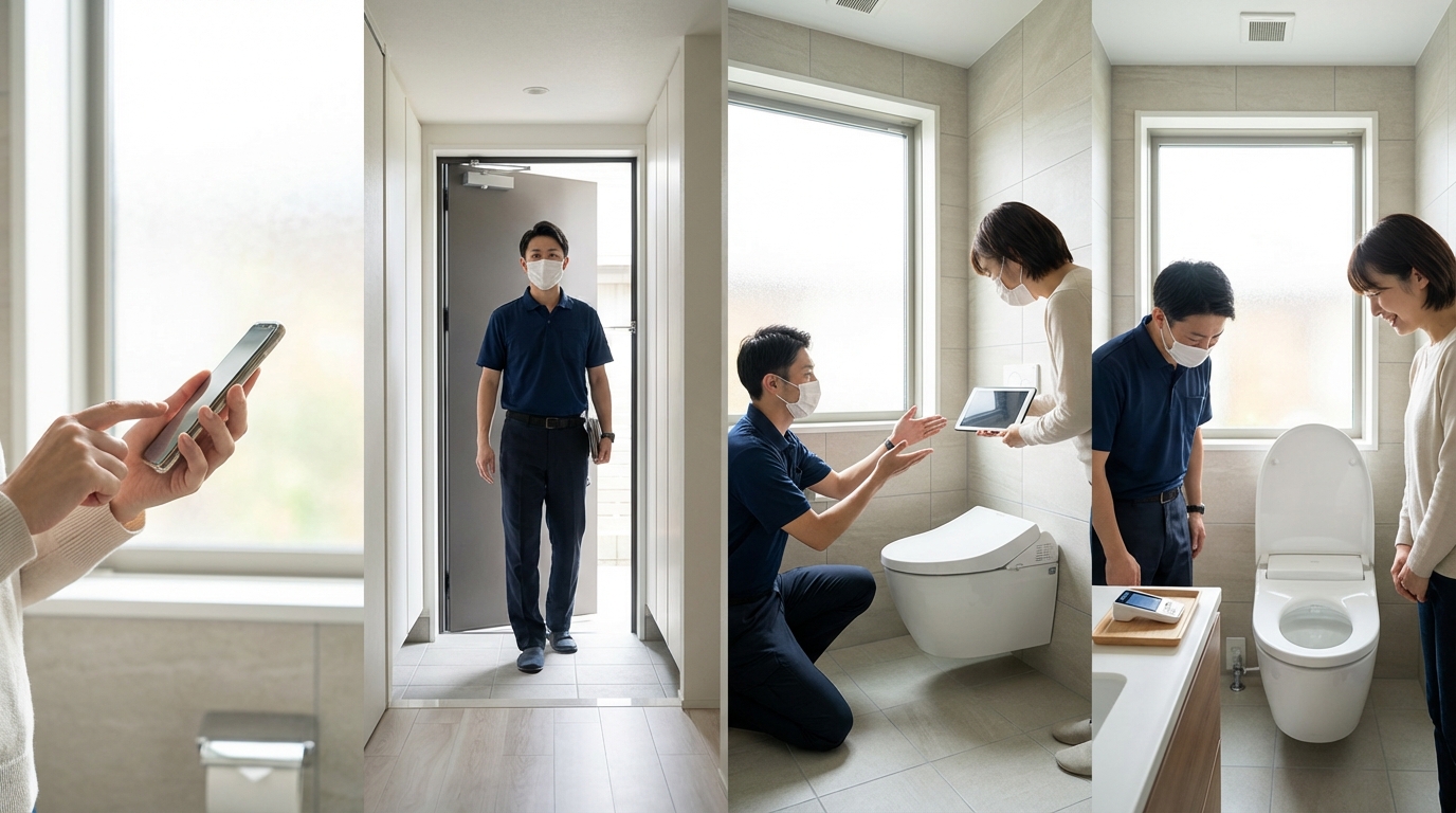 ご依頼から修理完了までの流れに関する画像