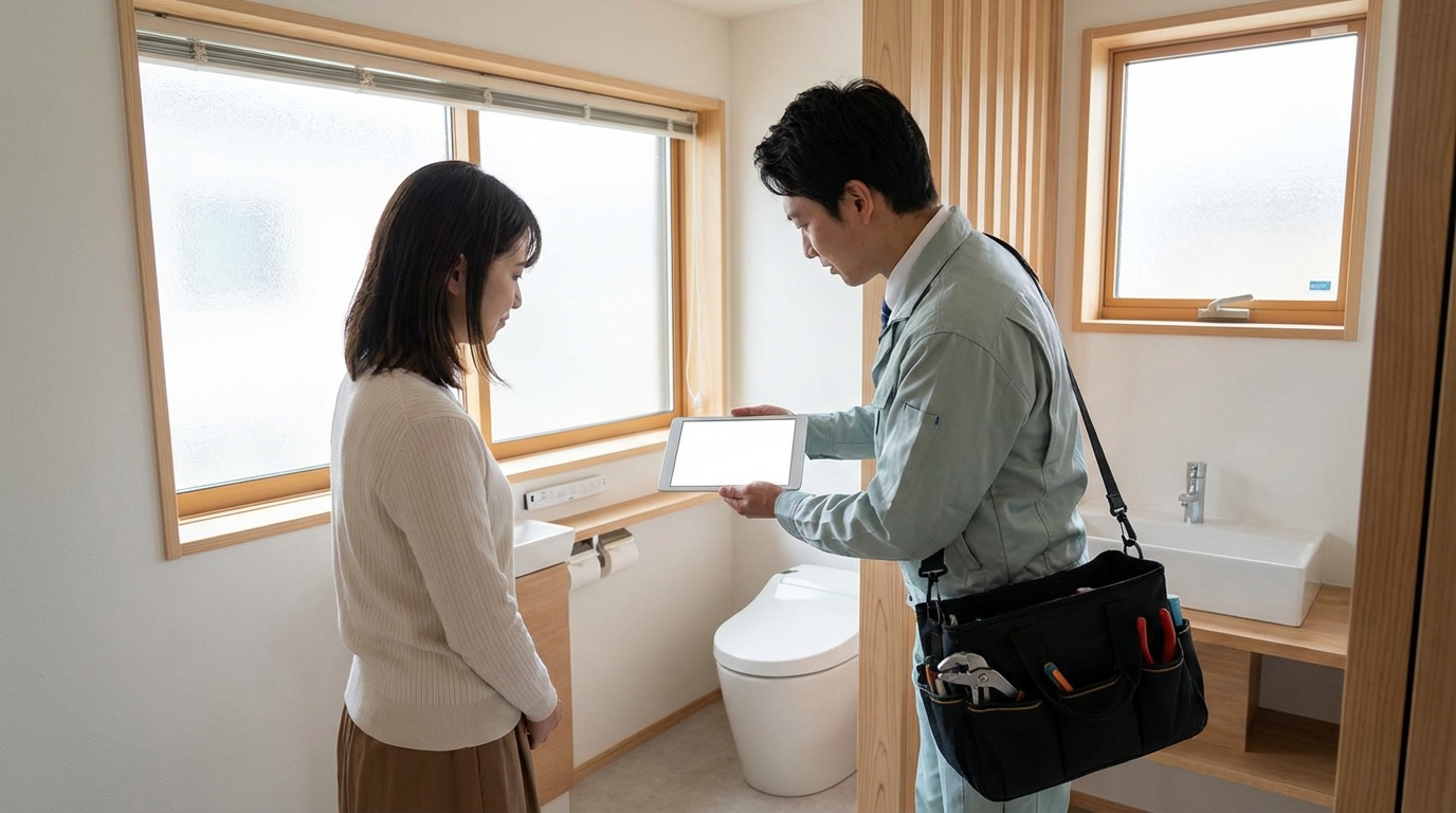 春日井市でのトイレつまり修理修理料金に関する画像