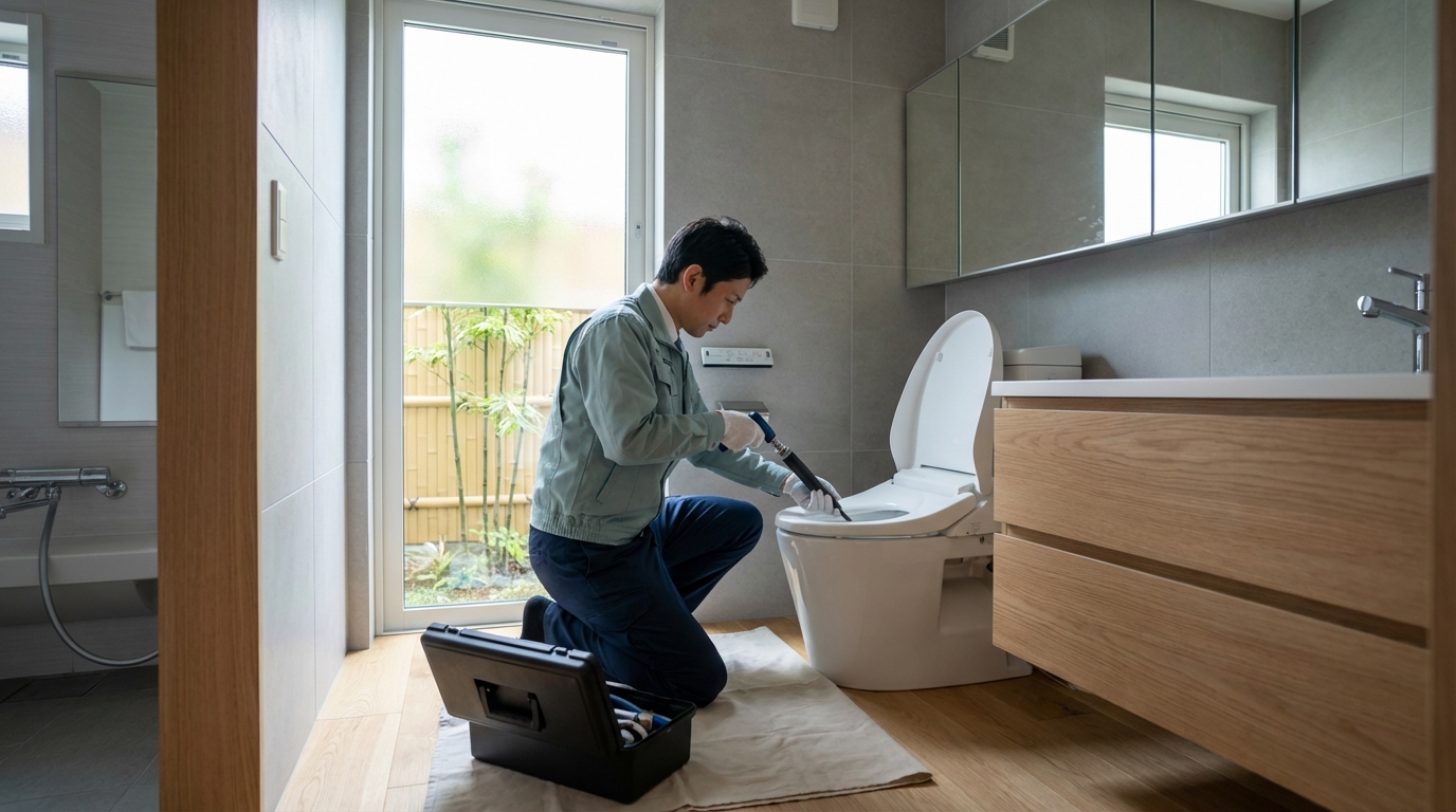 知多市でのトイレつまり修理修理料金に関する画像