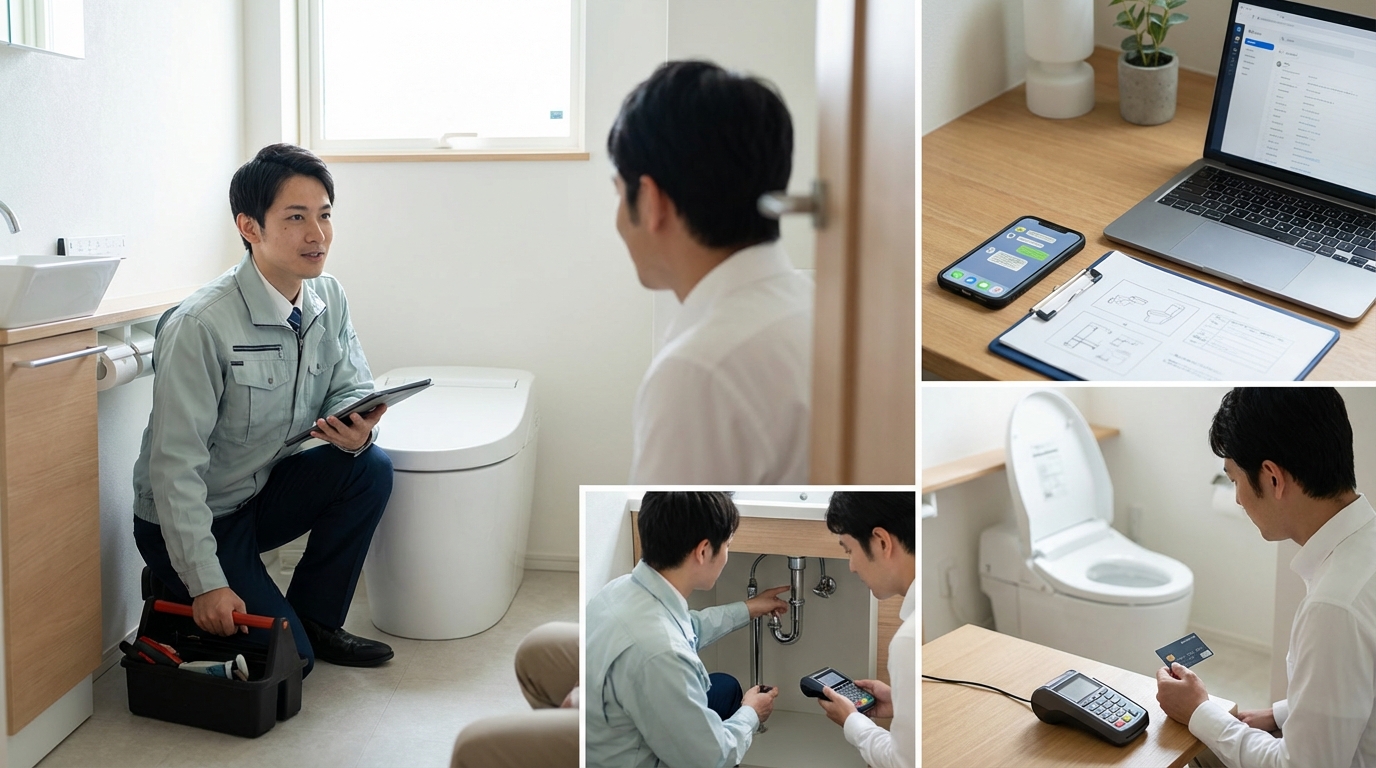 ご依頼から修理完了までの流れに関する画像