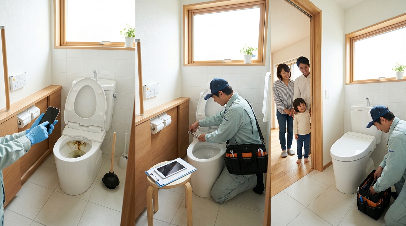 ご依頼から修理完了までの流れに関する画像