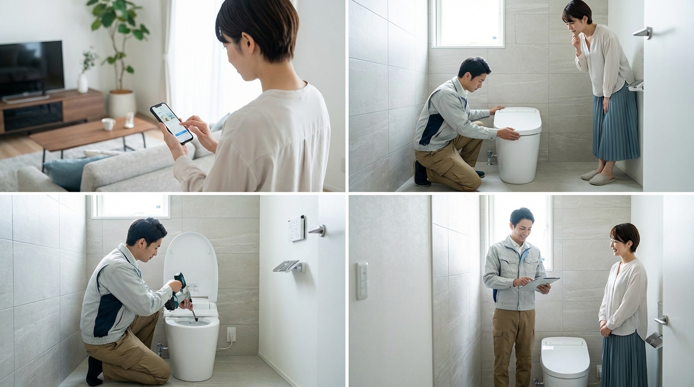 ご依頼から修理完了までの流れに関する画像