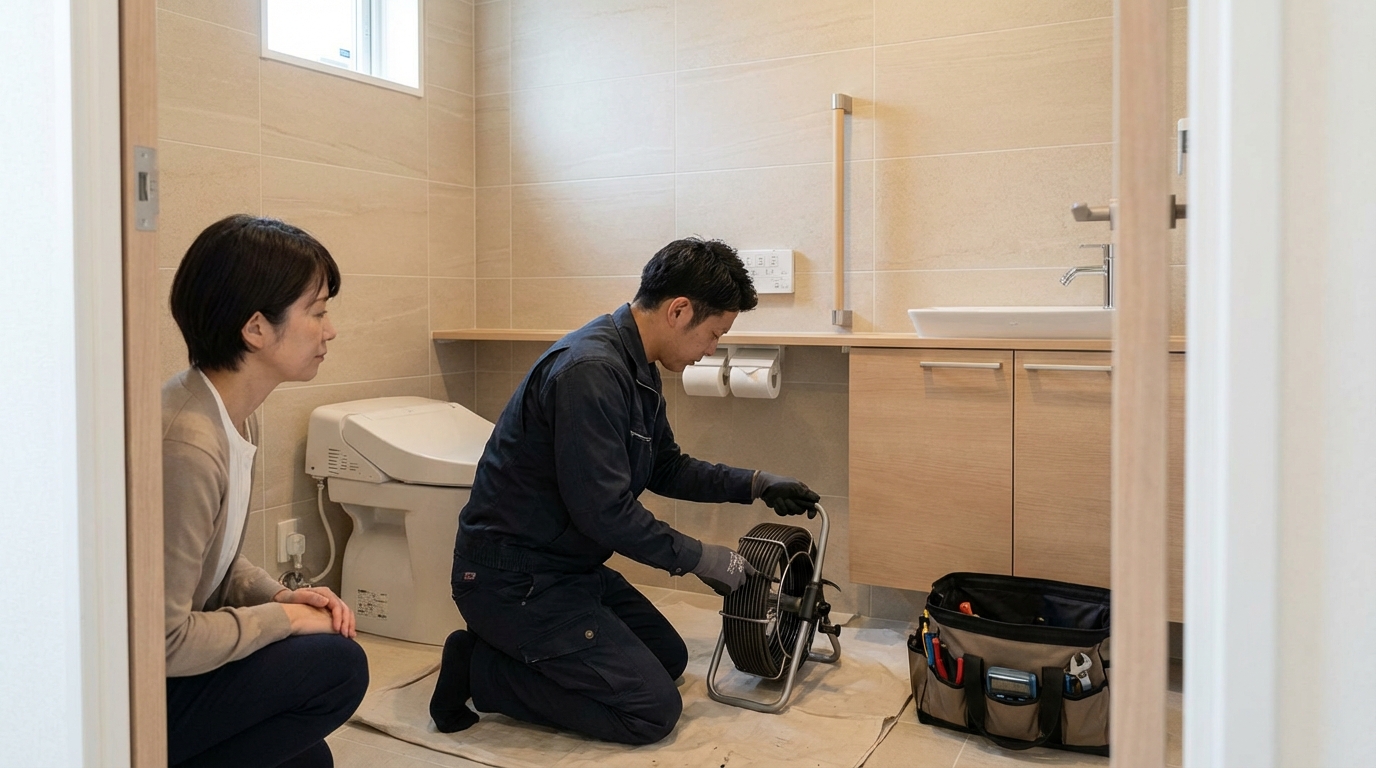 東浦町でのトイレつまり修理修理料金に関する画像