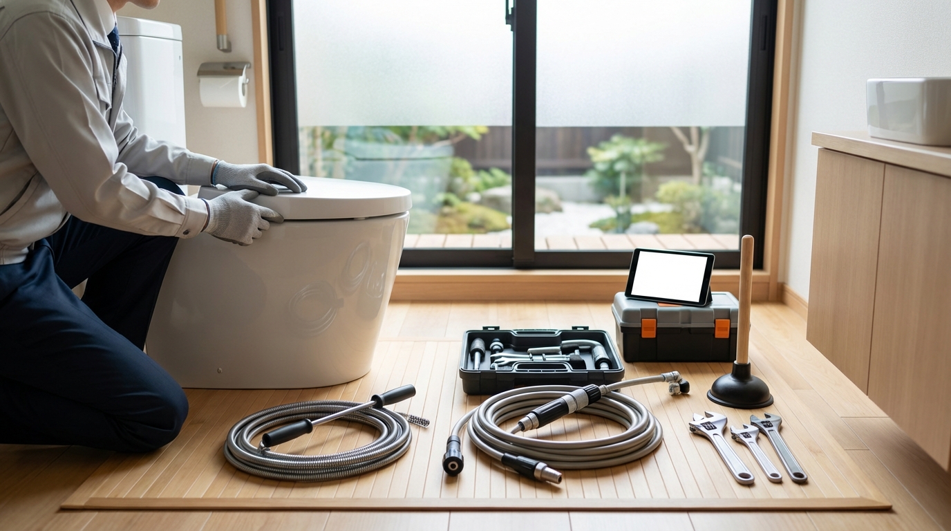 豊川市でのトイレつまり修理修理料金に関する画像