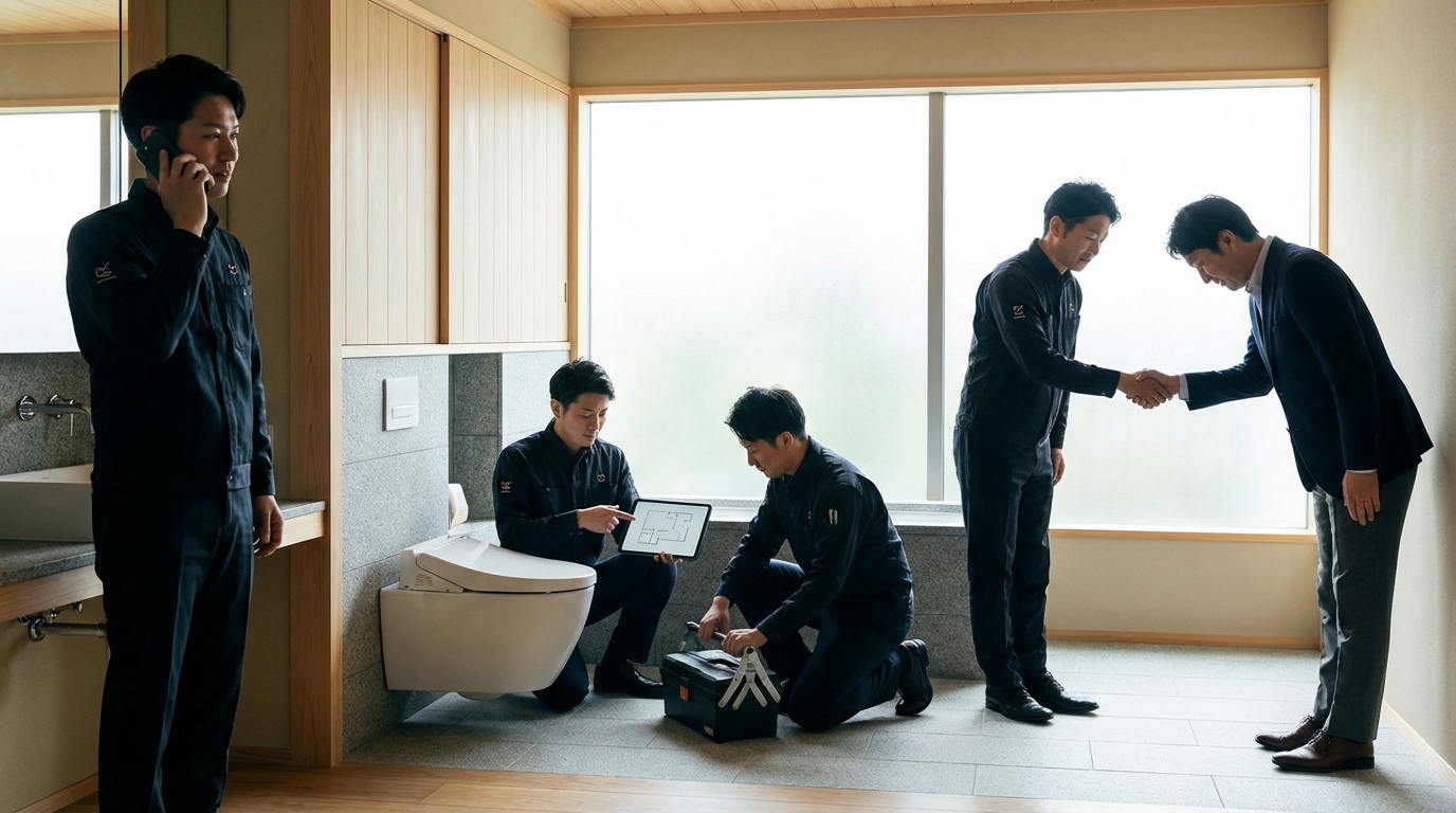 ご依頼から修理完了までの流れに関する画像