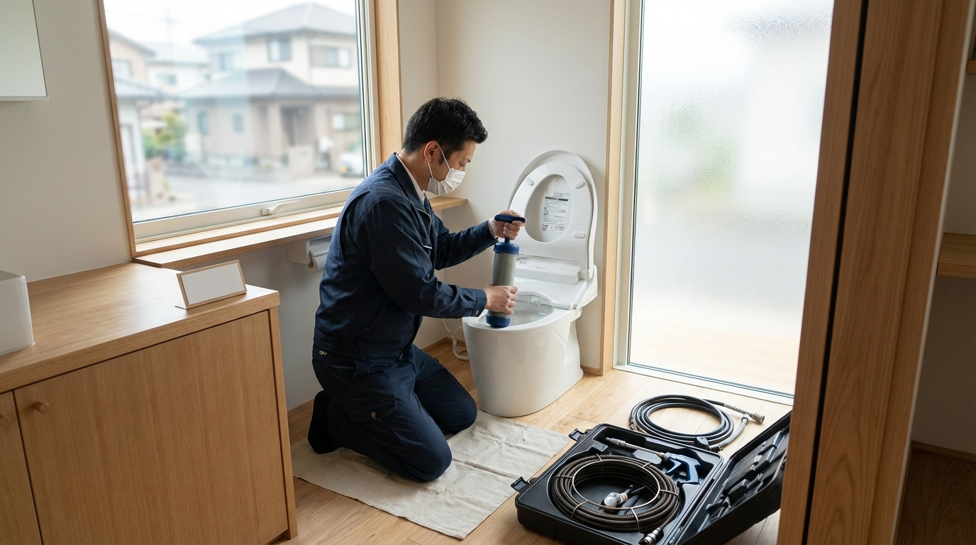 豊田市でのトイレつまり修理修理料金に関する画像