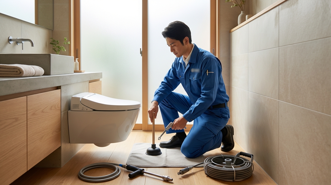 長久手市でのトイレつまり修理修理料金に関する画像