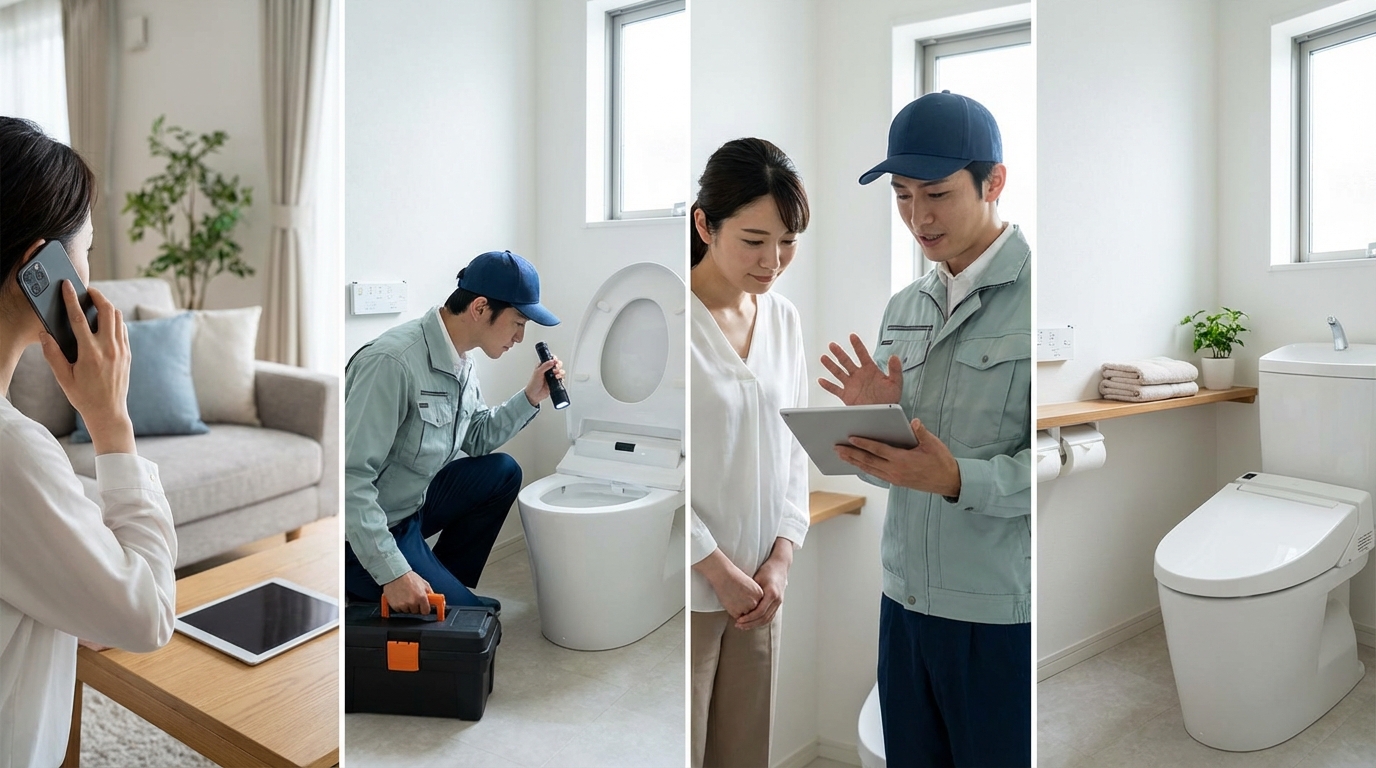 ご依頼から修理完了までの流れに関する画像